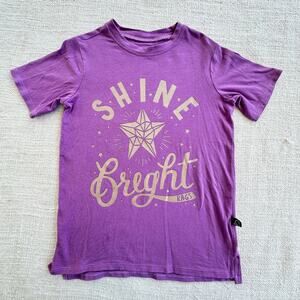 Rags Purple Shine Bright Graphic Tee VGUC 5/6